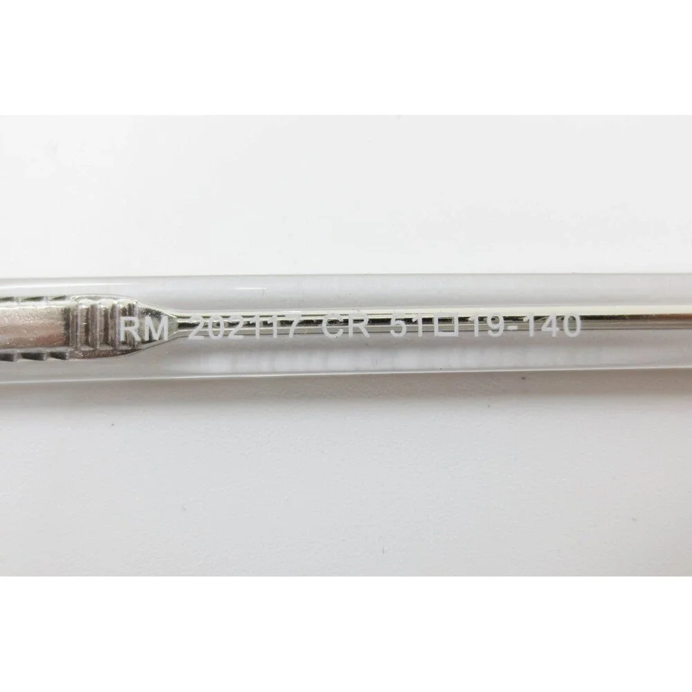 Robert Mitchell RM 202117 CR Clear Round Eyeglass Frames 51-19-140 Silver Core